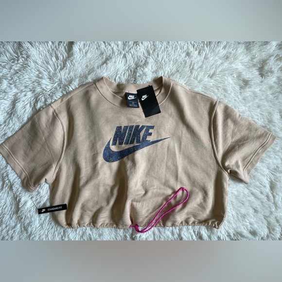 #246 Nike Air Sportswear Short Sleeve Running Top - Picture 3 of 3